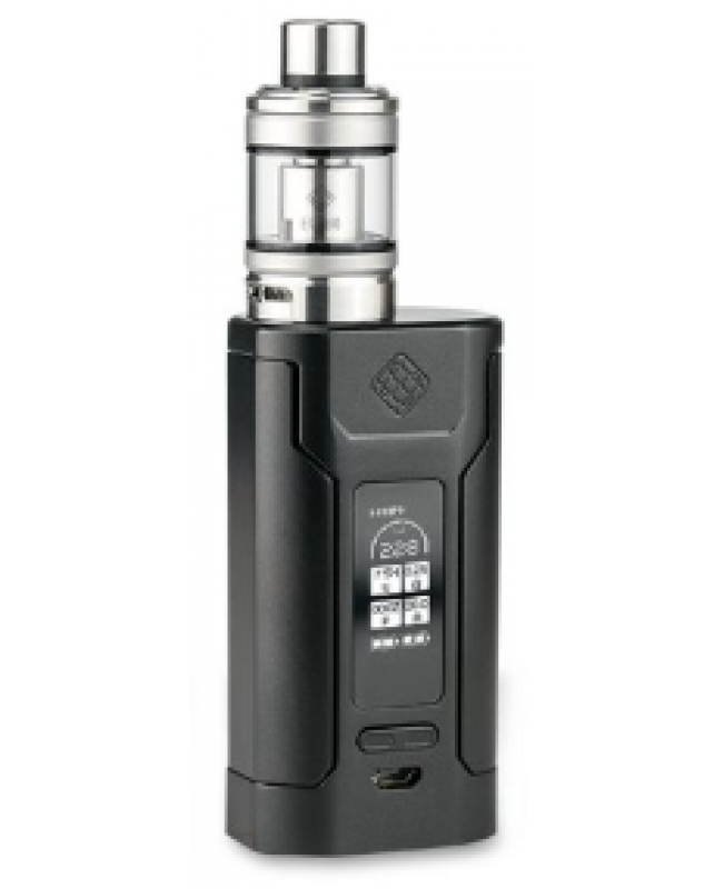 Wismec Predator 228 Starterset 230 Watt mit Elabo Verdampfer 4,9 ml Schwarz